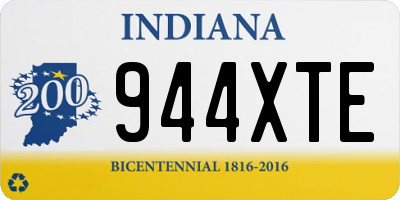 IN license plate 944XTE