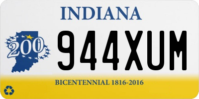 IN license plate 944XUM