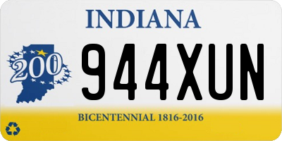IN license plate 944XUN