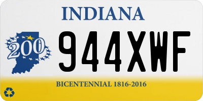 IN license plate 944XWF