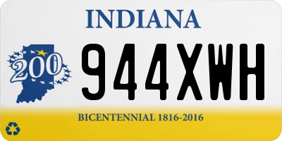 IN license plate 944XWH