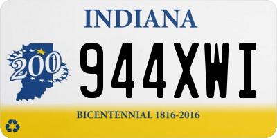 IN license plate 944XWI