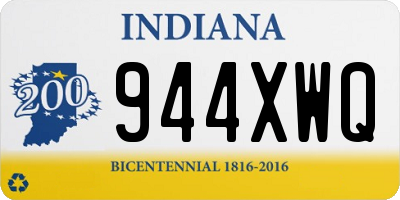 IN license plate 944XWQ