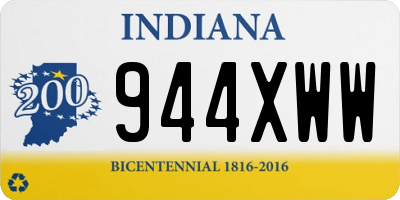 IN license plate 944XWW