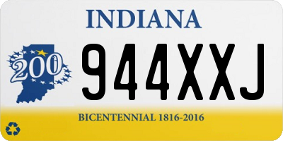 IN license plate 944XXJ