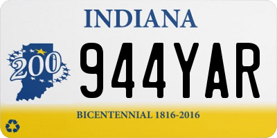 IN license plate 944YAR