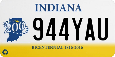IN license plate 944YAU