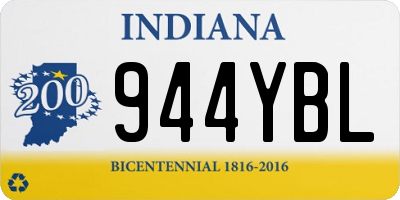 IN license plate 944YBL