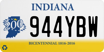 IN license plate 944YBW