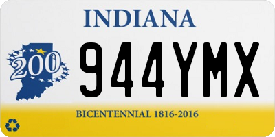 IN license plate 944YMX