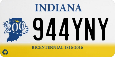 IN license plate 944YNY