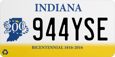 IN license plate 944YSE