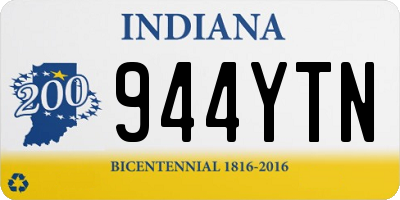 IN license plate 944YTN