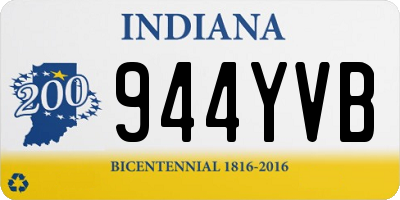 IN license plate 944YVB