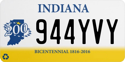 IN license plate 944YVY