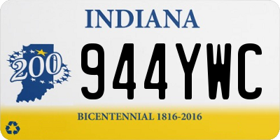 IN license plate 944YWC