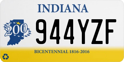 IN license plate 944YZF