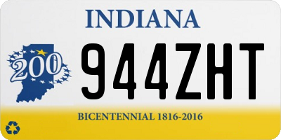 IN license plate 944ZHT