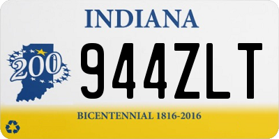 IN license plate 944ZLT
