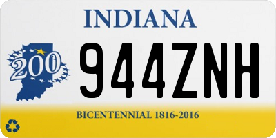 IN license plate 944ZNH