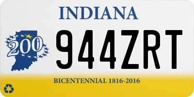 IN license plate 944ZRT