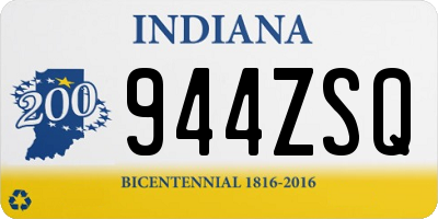 IN license plate 944ZSQ