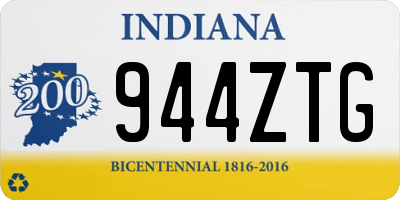 IN license plate 944ZTG