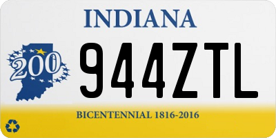 IN license plate 944ZTL