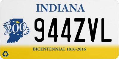 IN license plate 944ZVL