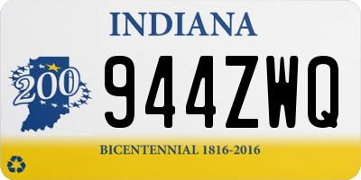 IN license plate 944ZWQ