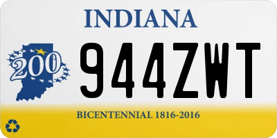 IN license plate 944ZWT