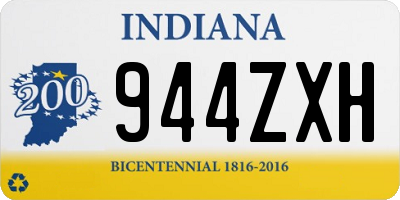 IN license plate 944ZXH
