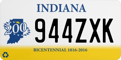 IN license plate 944ZXK