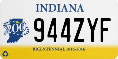 IN license plate 944ZYF