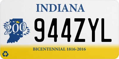 IN license plate 944ZYL