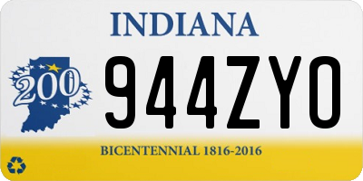 IN license plate 944ZYO
