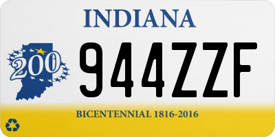 IN license plate 944ZZF