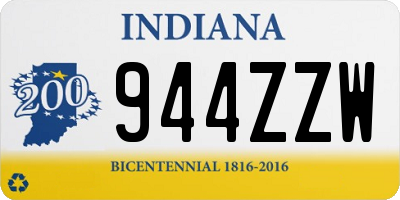 IN license plate 944ZZW