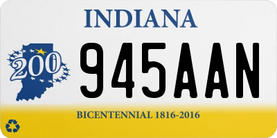 IN license plate 945AAN