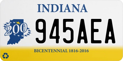 IN license plate 945AEA