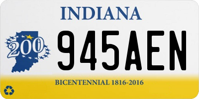 IN license plate 945AEN