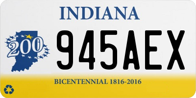 IN license plate 945AEX