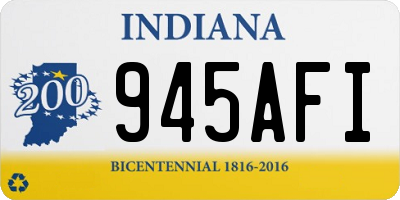 IN license plate 945AFI