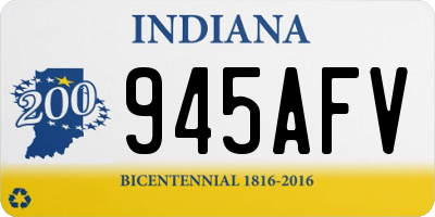 IN license plate 945AFV