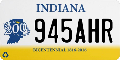 IN license plate 945AHR