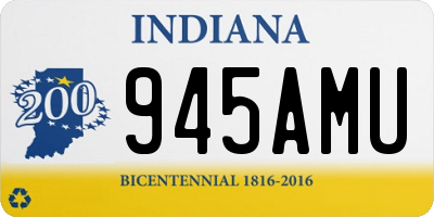 IN license plate 945AMU