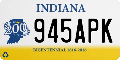 IN license plate 945APK
