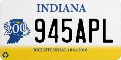 IN license plate 945APL