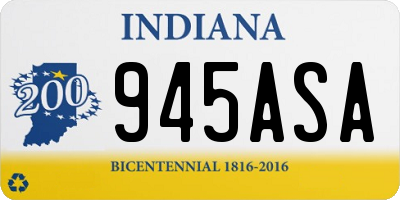 IN license plate 945ASA