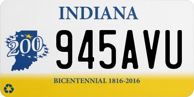 IN license plate 945AVU